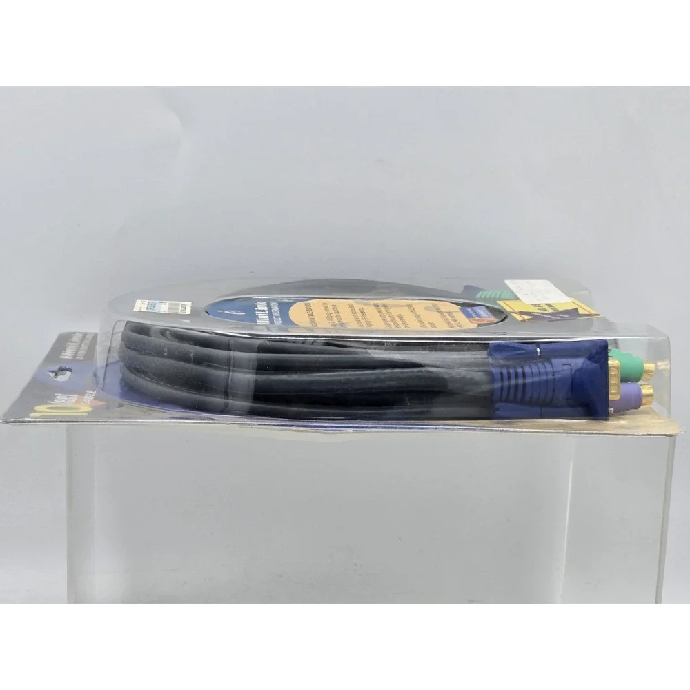 Premium KVM Cable 10FT Video VGA PS2‎ Male to Female - NOS - USA Ship